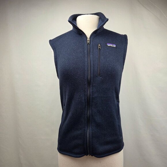 Patagonia Better Sweater Fleece Full Zip Vest Navy Blue Small - Picture 4 of 13